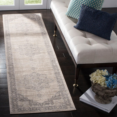 Safavieh Brentwood Bnt865B Cream/Grey Rug.