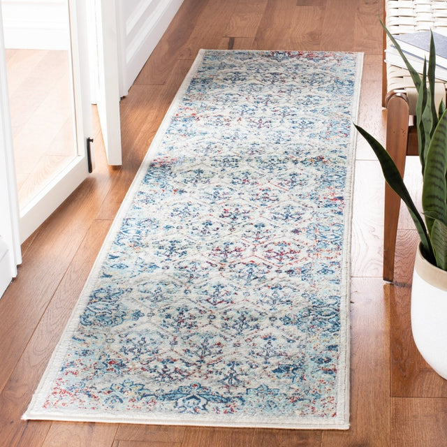 Safavieh Brentwood Bnt869A Ivory/Blue Rugs.