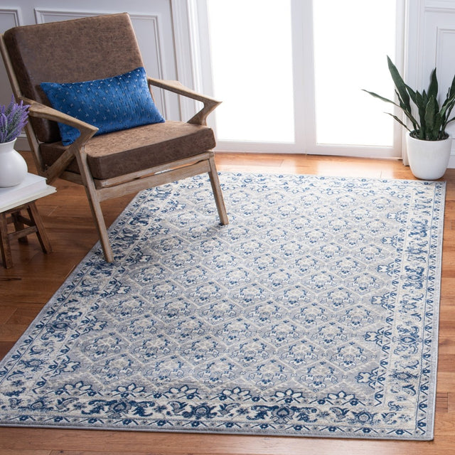 Safavieh Brentwood Bnt869F Grey/Blue Rugs.