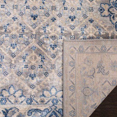 Safavieh Brentwood Bnt869G Light Grey/Blue Rug.