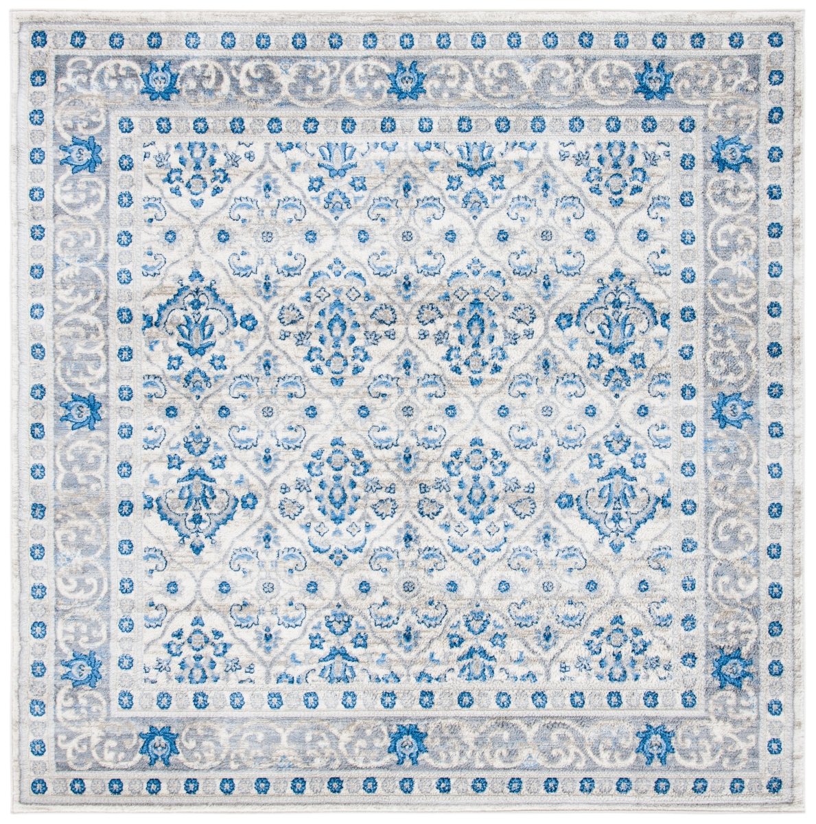 Safavieh Brentwood Bnt870A Ivory/Blue Rugs.