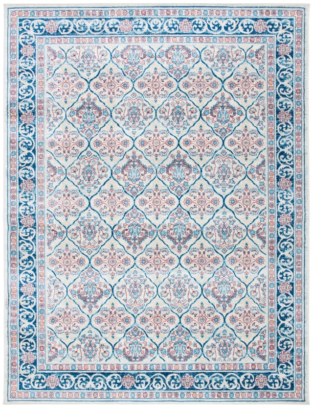 Safavieh Brentwood Bnt870B Beige/Navy Rugs.