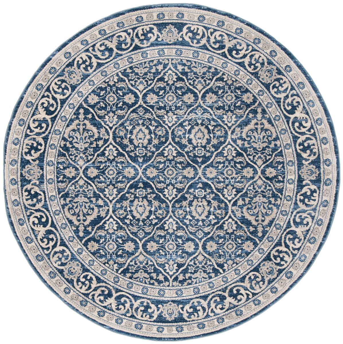 Safavieh Brentwood Bnt870M Navy/Light Grey Rug.