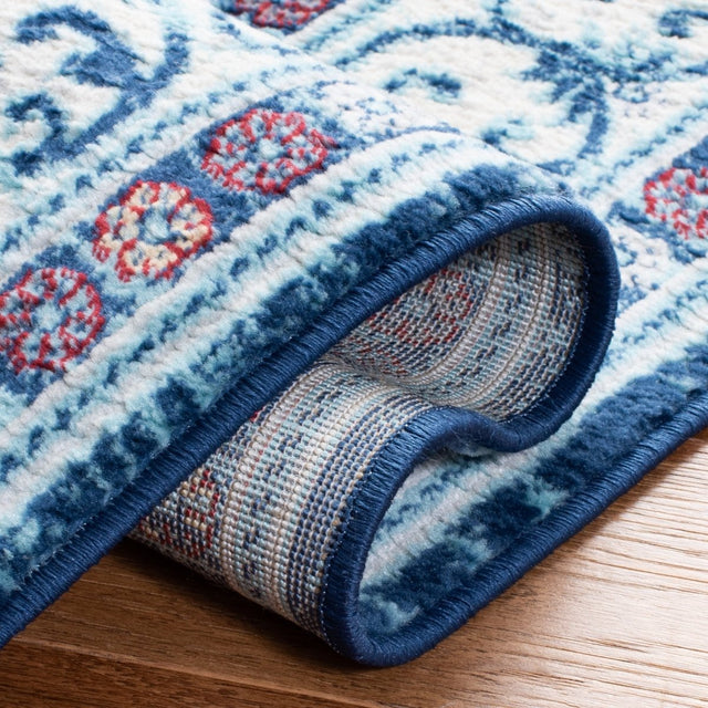 Safavieh Brentwood Bnt870N Navy/Red Rugs.