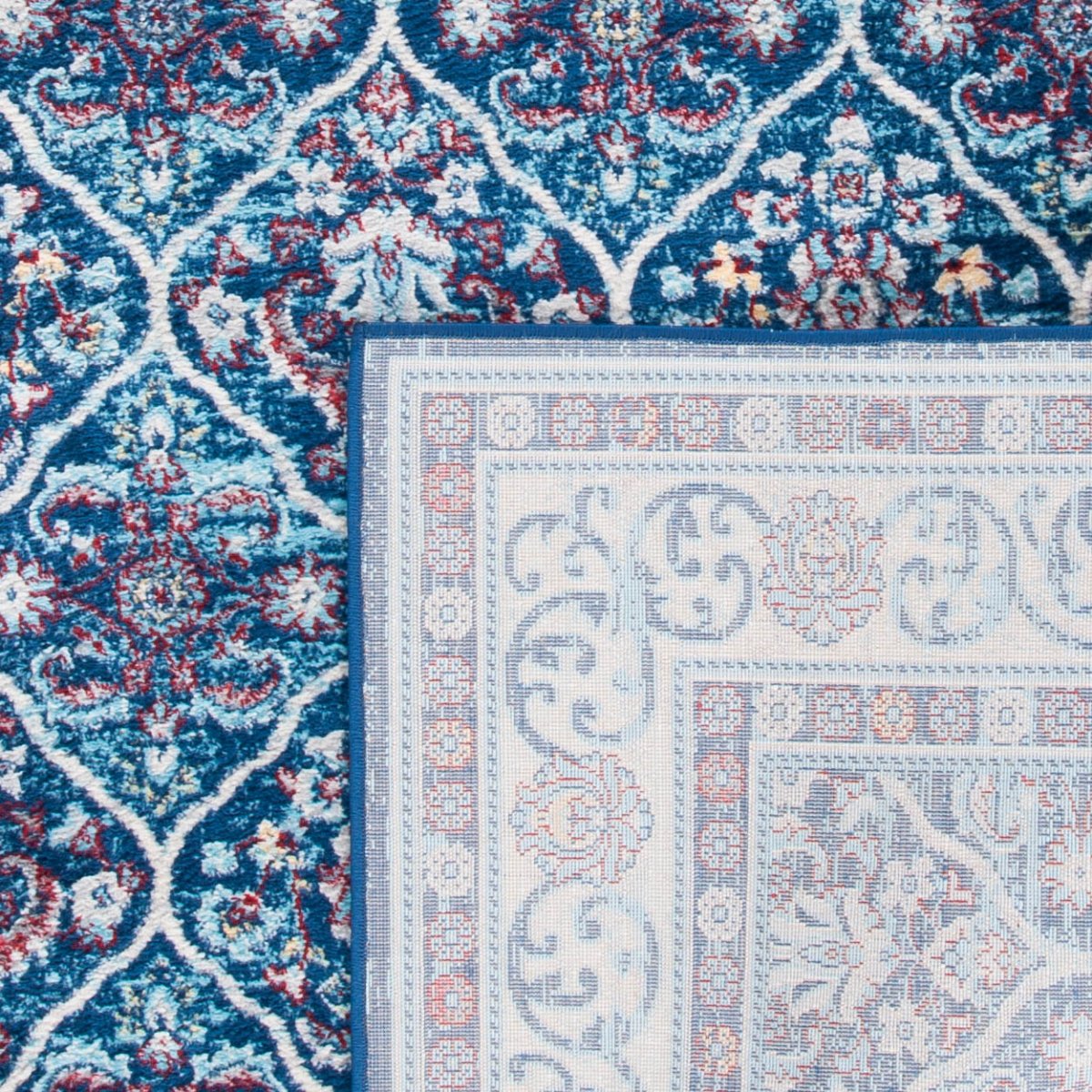 Safavieh Brentwood Bnt870N Navy/Red Rugs.