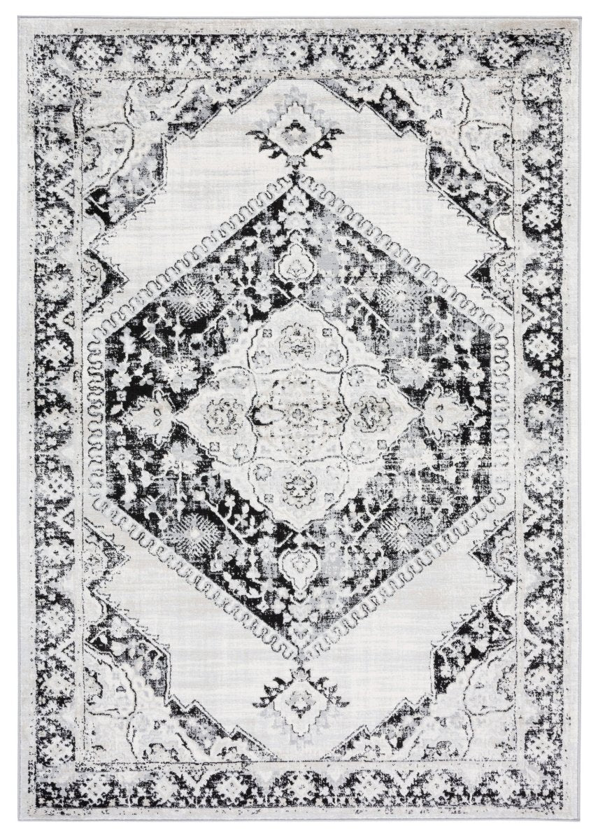 Safavieh Brentwood Bnt871Z Black/Ivory Rug.