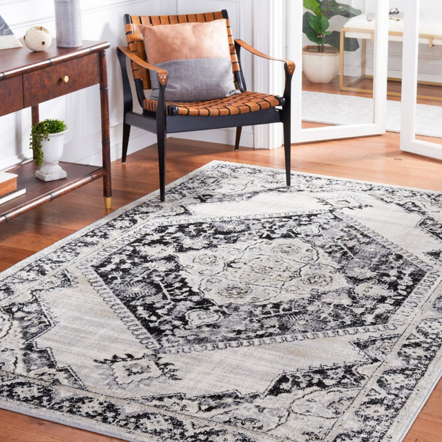 Safavieh Brentwood Bnt871Z Black/Ivory Rug.
