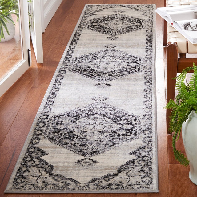 Safavieh Brentwood Bnt871Z Black/Ivory Rug.