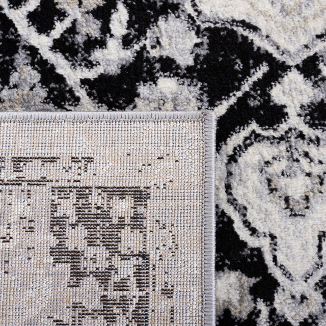 Safavieh Brentwood Bnt871Z Black/Ivory Rug.