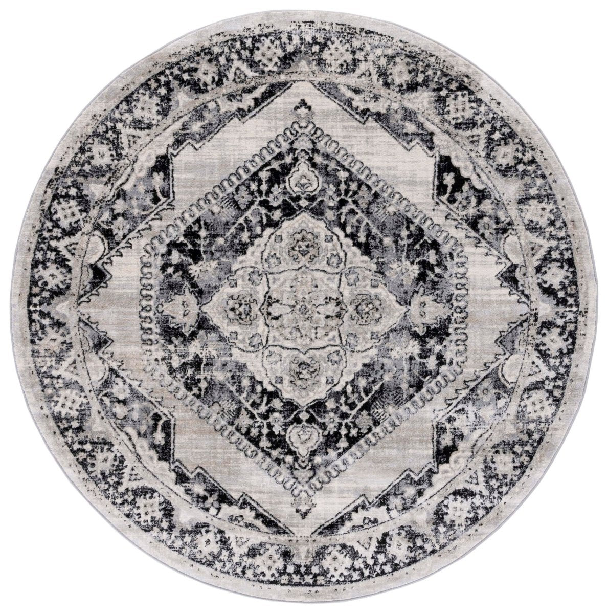 Safavieh Brentwood Bnt871Z Black/Ivory Rug.
