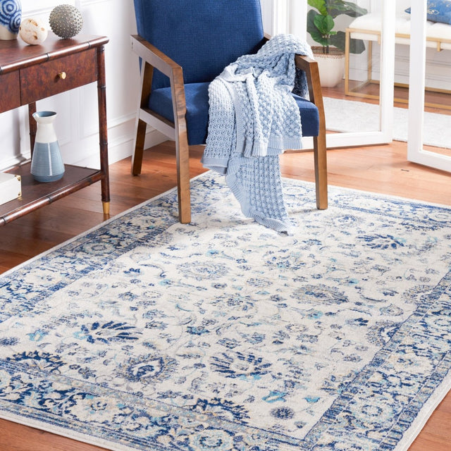 Safavieh Brentwood Bnt874M Blue/Light Grey Rug.