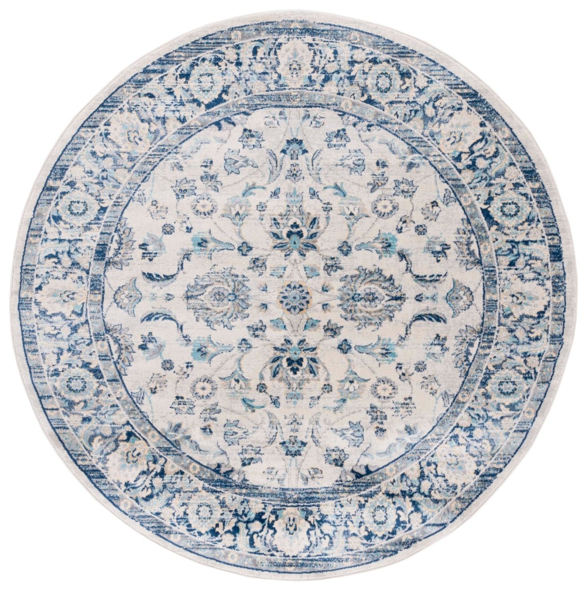 Safavieh Brentwood Bnt874M Blue/Light Grey Rug.