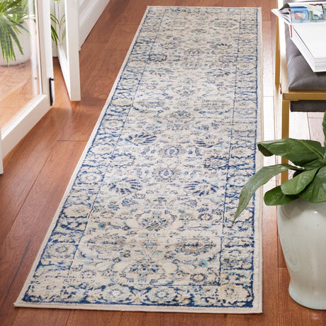Safavieh Brentwood Bnt874M Blue/Light Grey Rug.
