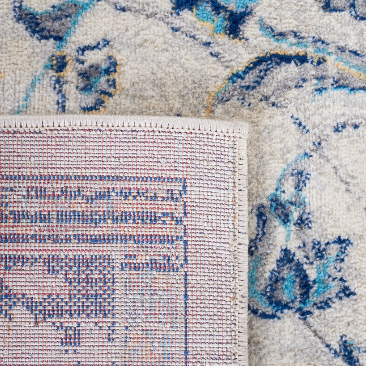 Safavieh Brentwood Bnt874M Blue/Light Grey Rug.