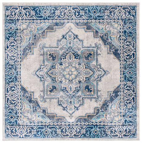 Safavieh Brentwood Bnt874M Blue/Light Grey Rug.