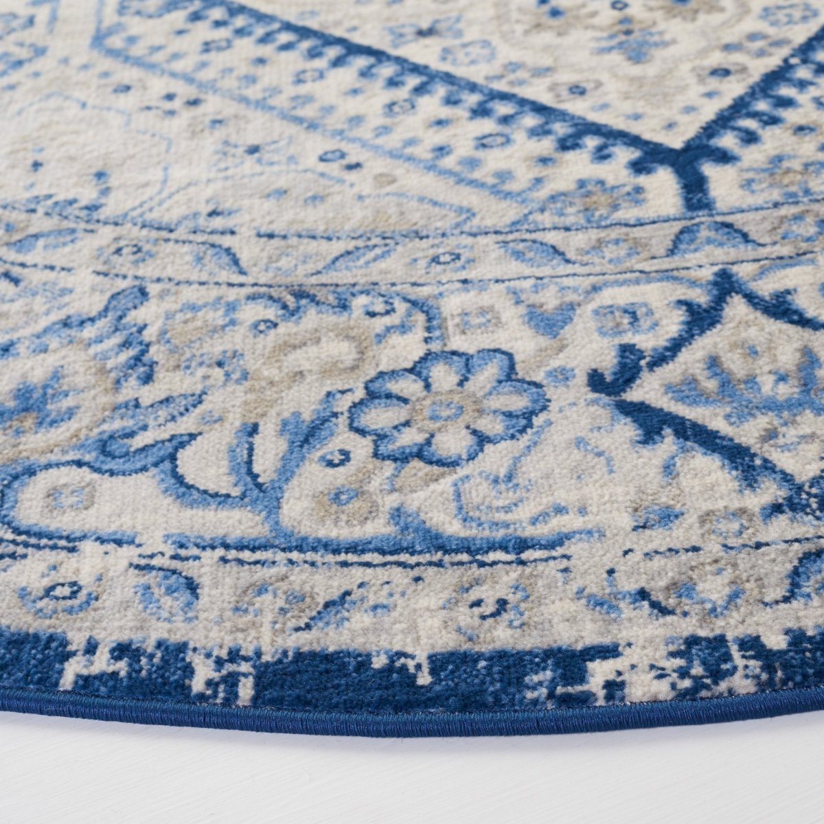 Safavieh Brentwood Bnt876M Blue/Ivory Rug.