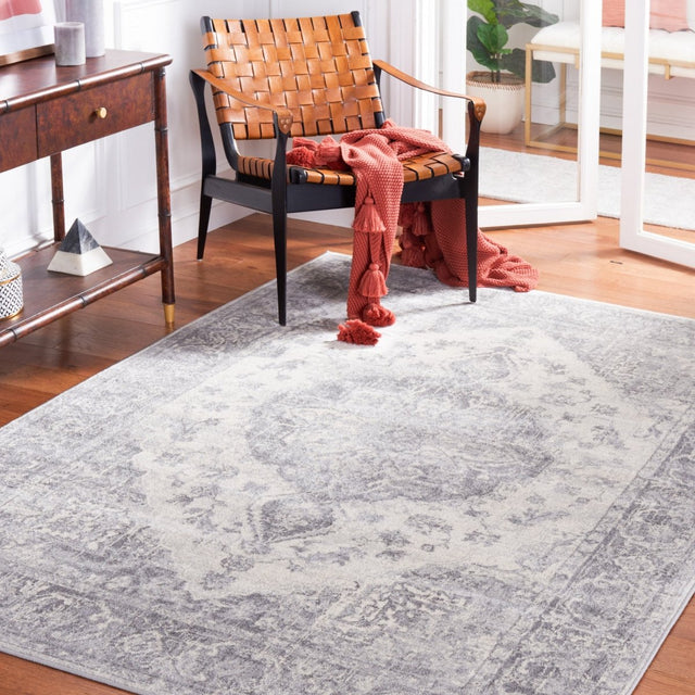Safavieh Brentwood Bnt879F Grey/Light Grey Rug.