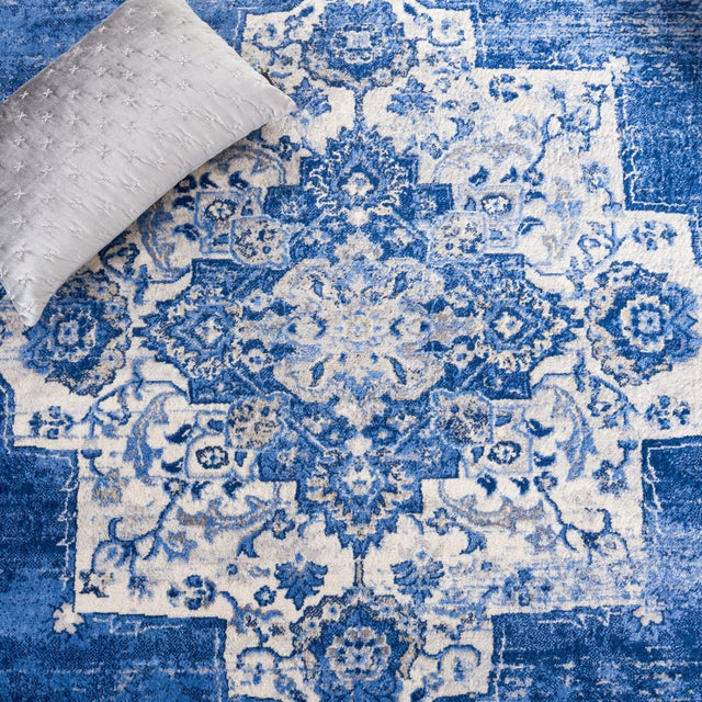 Safavieh Brentwood Bnt885A Ivory/Blue Rug.