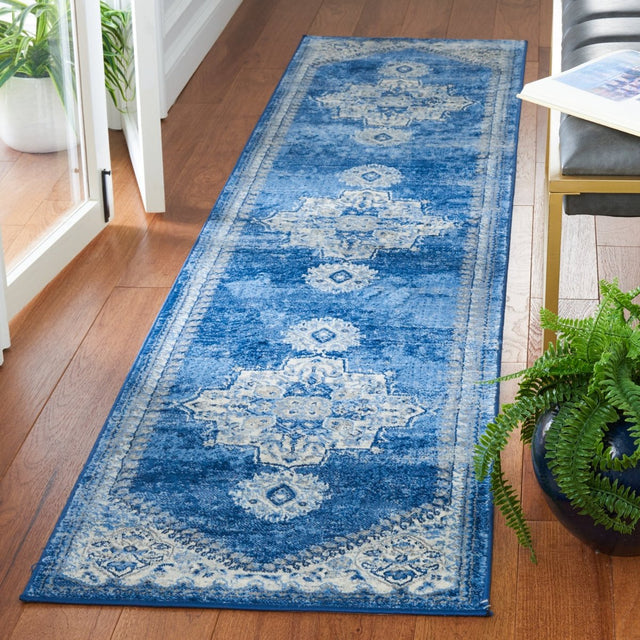 Safavieh Brentwood Bnt885A Ivory/Blue Rug.