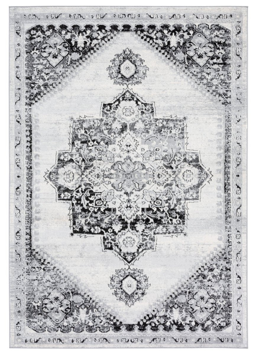 Safavieh Brentwood Bnt885F Grey/Black Rug.