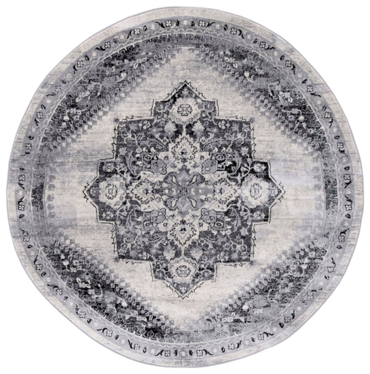 Safavieh Brentwood Bnt885F Grey/Black Rug.