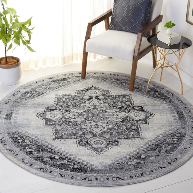 Safavieh Brentwood Bnt885F Grey/Black Rug.