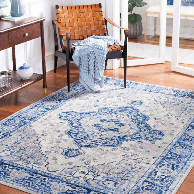 Safavieh Brentwood Bnt888M Blue/Ivory Rug.