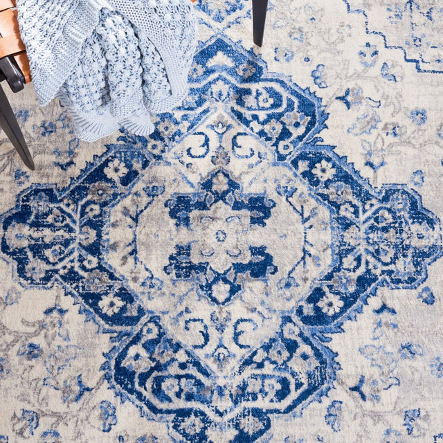 Safavieh Brentwood Bnt888M Blue/Ivory Rug.