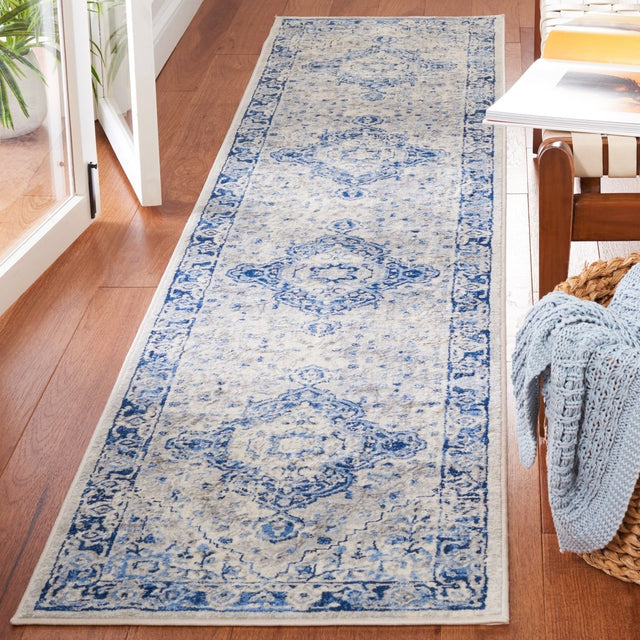 Safavieh Brentwood Bnt888M Blue/Ivory Rug.