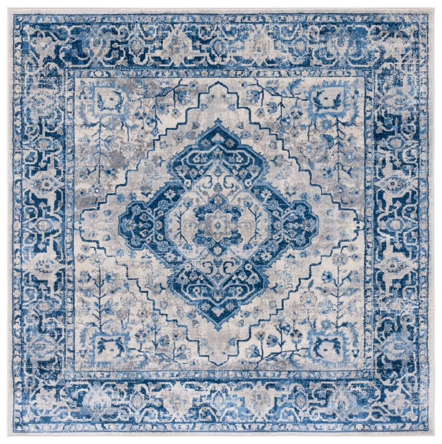 Safavieh Brentwood Bnt888M Blue/Ivory Rug.