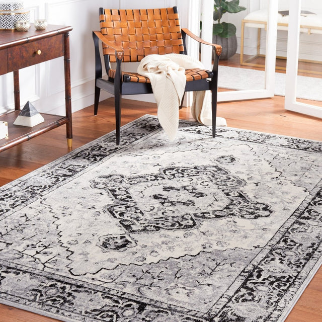 Safavieh Brentwood Bnt888Z Black/Ivory Rug.