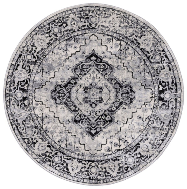 Safavieh Brentwood Bnt888Z Black/Ivory Rug.