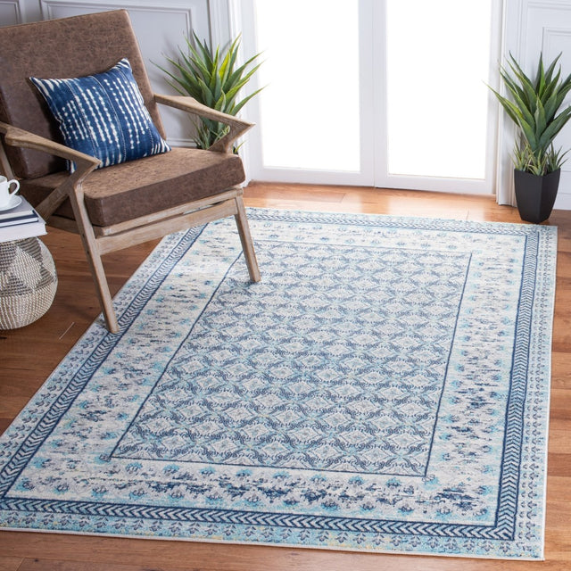 Safavieh Brentwood Bnt899A Ivory/Aqua Rugs.