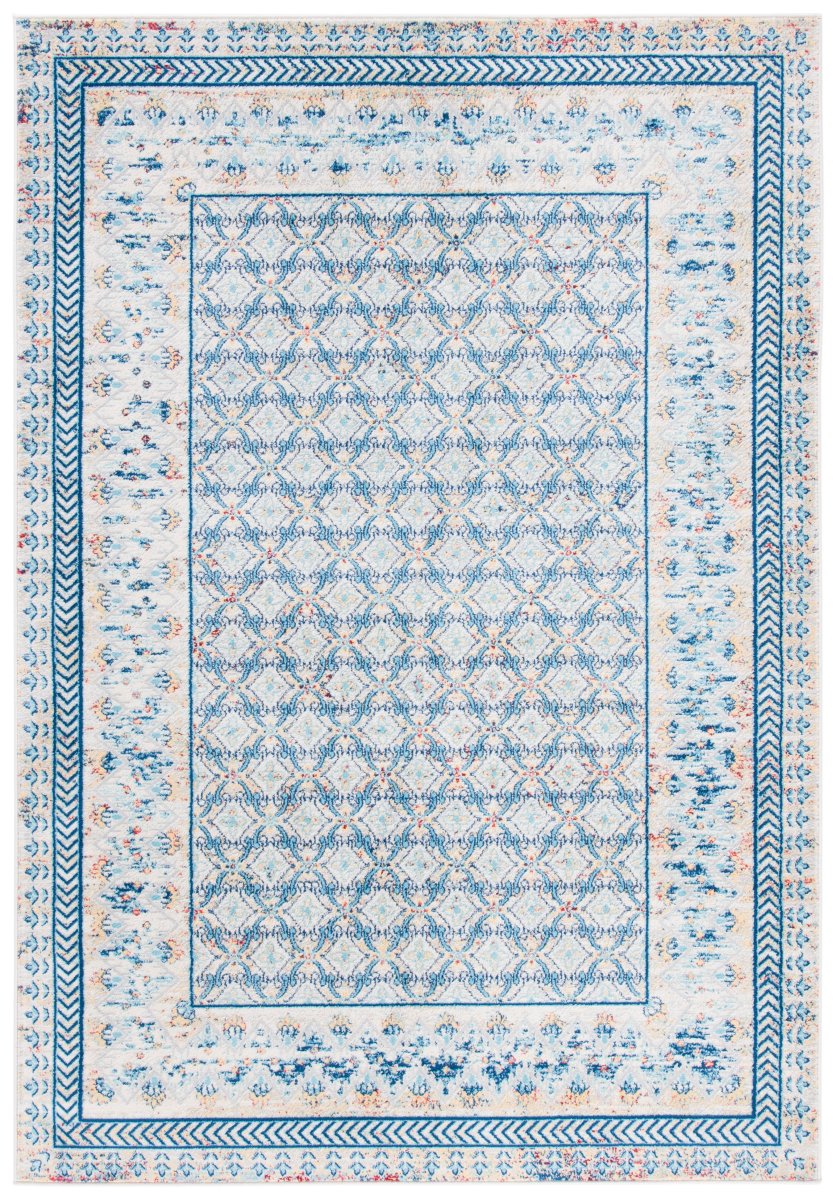 Safavieh Brentwood Bnt899M Blue/Yellow Rugs.