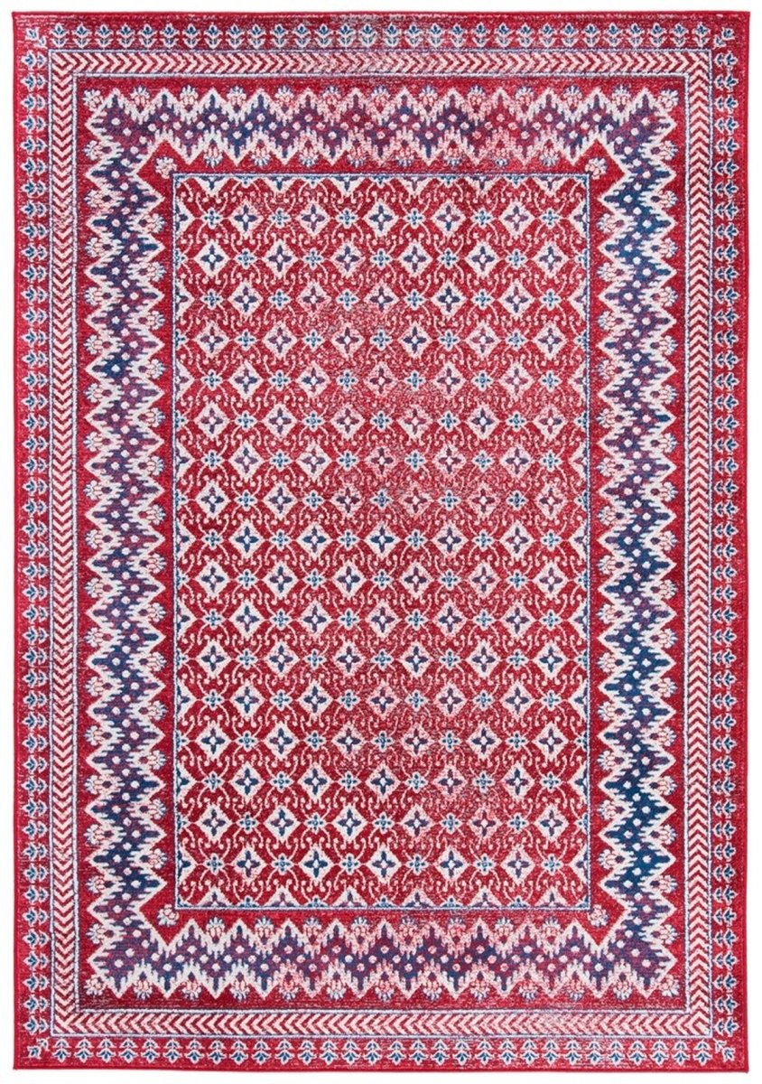 Safavieh Brentwood Bnt899Q Red/Ivory Rugs.