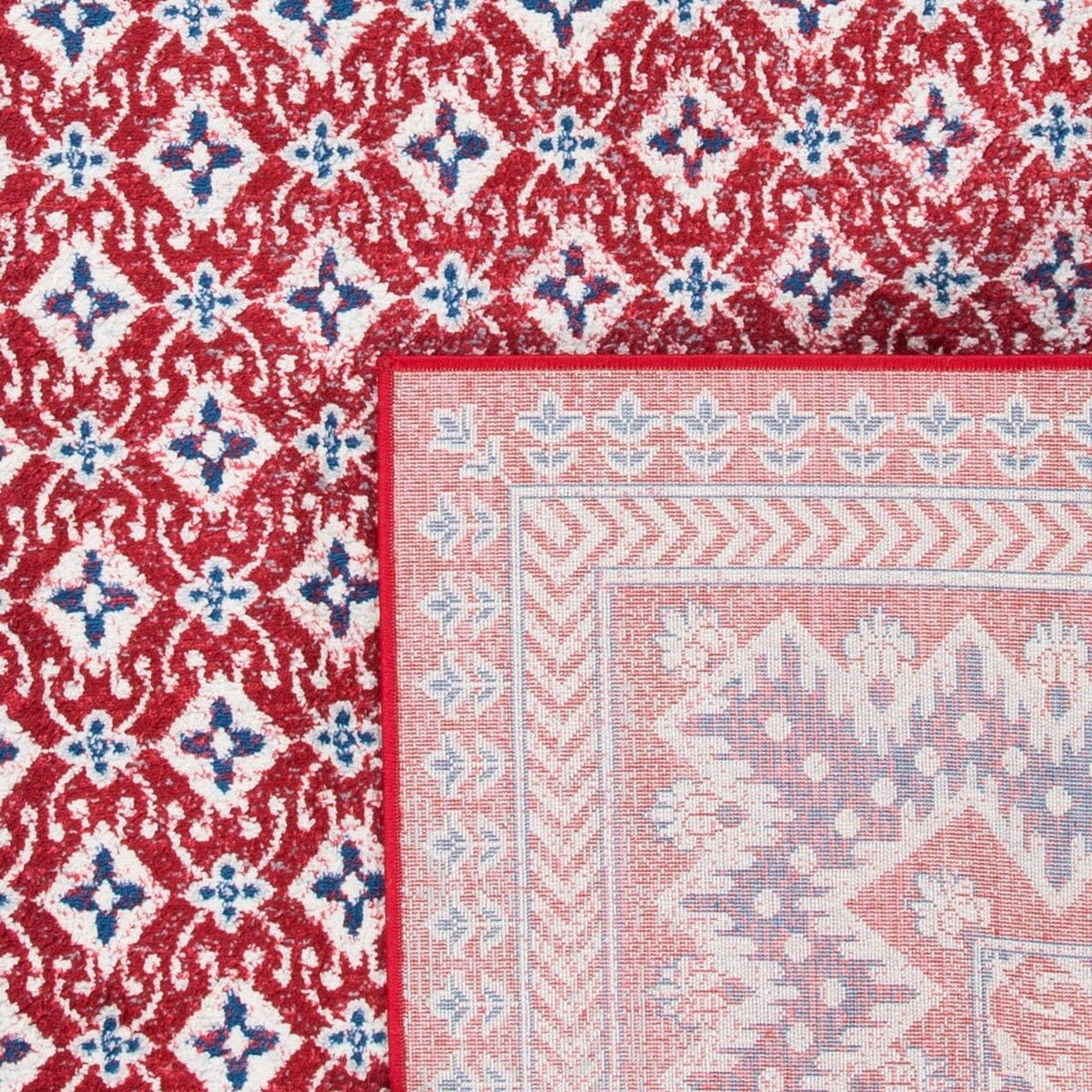 Safavieh Brentwood Bnt899Q Red/Ivory Rugs.