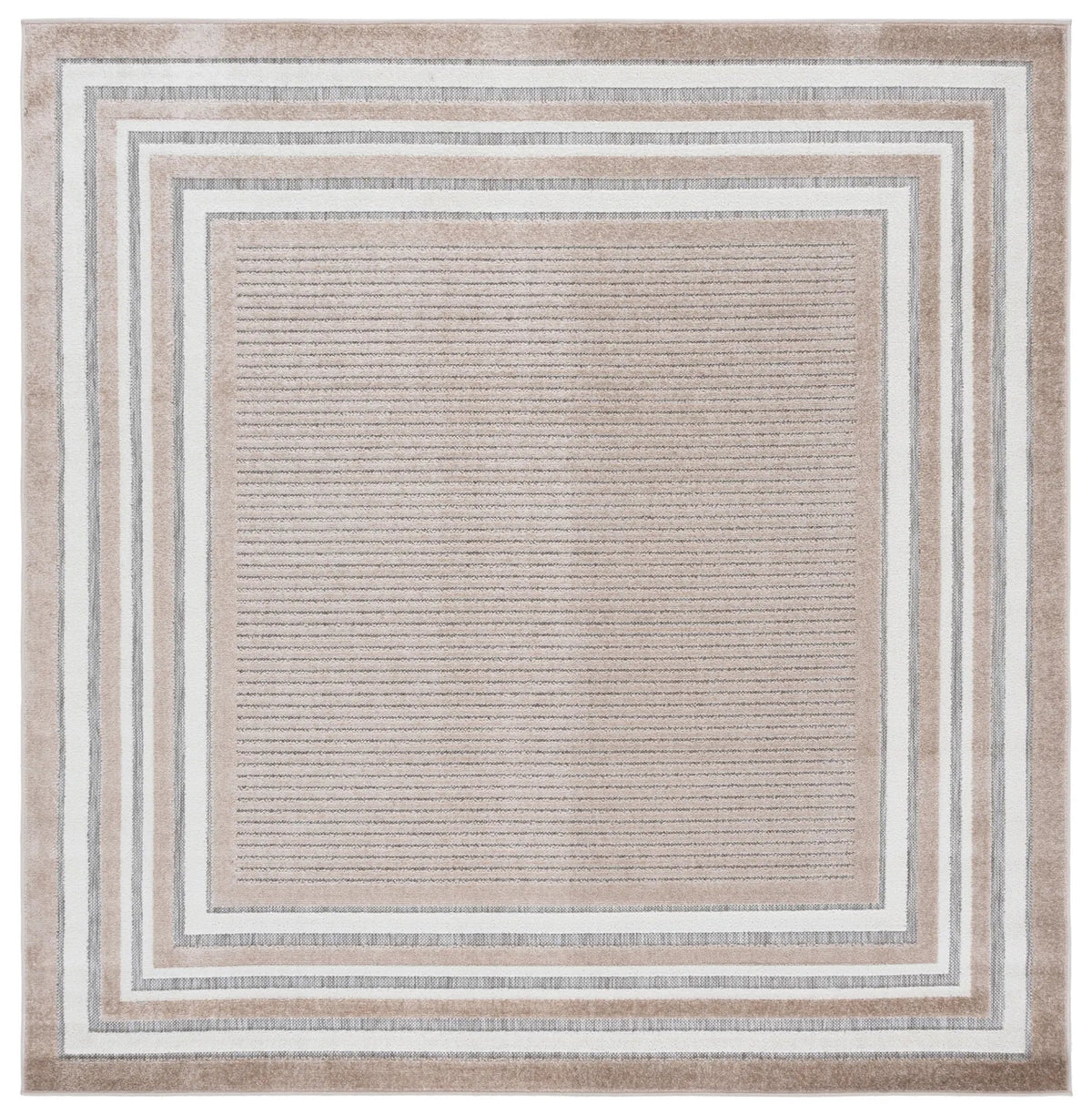 Safavieh Cabana 6'-7" x 6'-7" Rug in Beige / Ivory