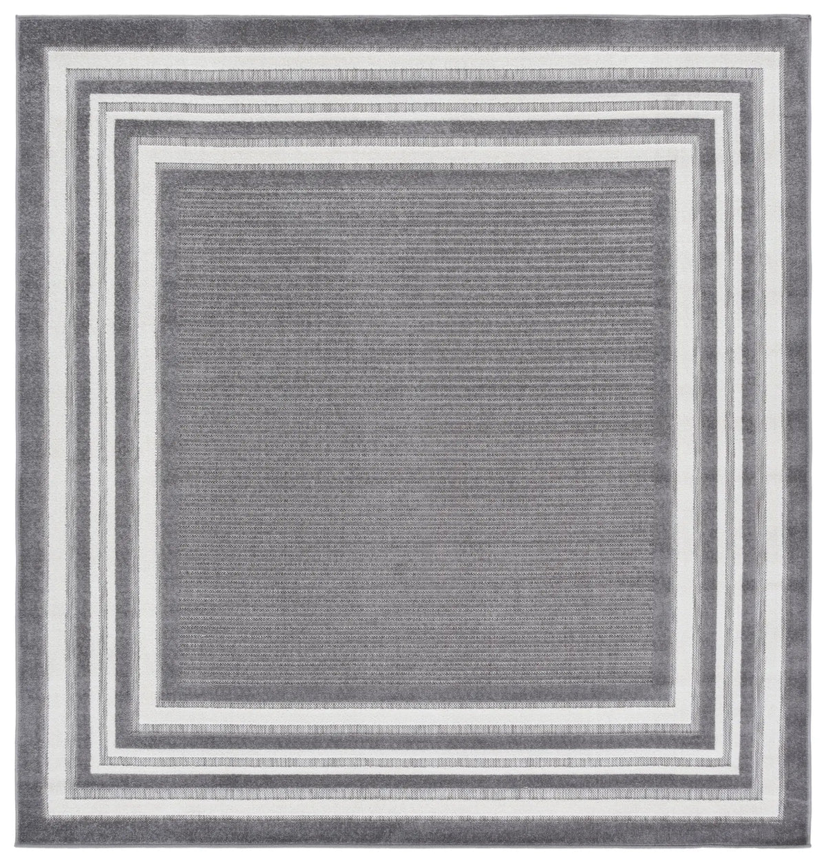 Safavieh Cabana 6'-7" x 6'-7" Rug in Grey / Ivory