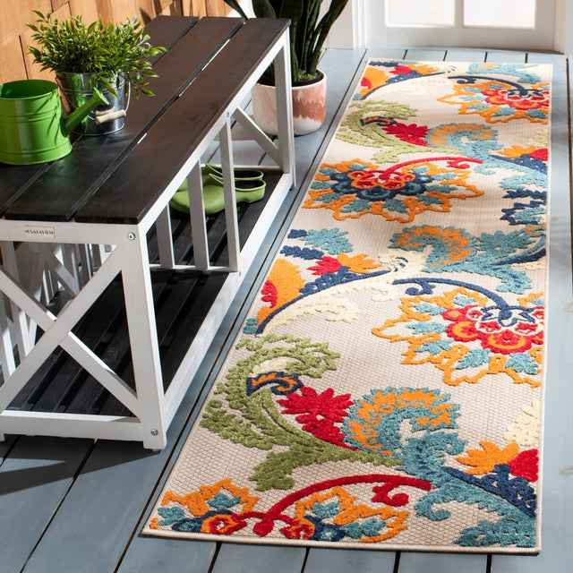 Safavieh Cabana Cbn305A Ivory/Blue Rug.