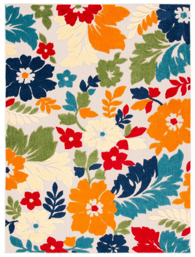 Safavieh Cabana Cbn308A Ivory/Orange Rugs.