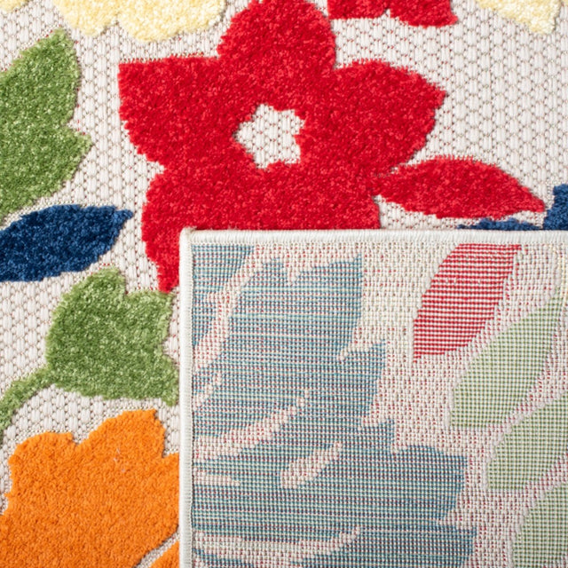 Safavieh Cabana Cbn308A Ivory/Orange Rugs.