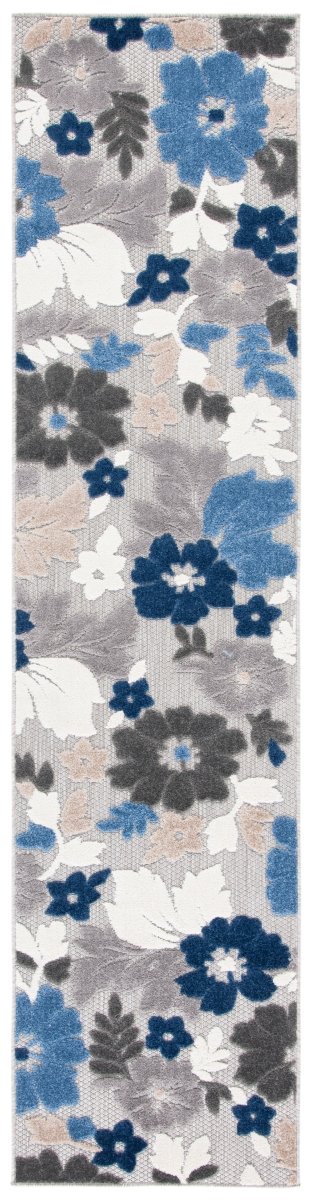 Safavieh Cabana Cbn308F Grey/Blue Rug.