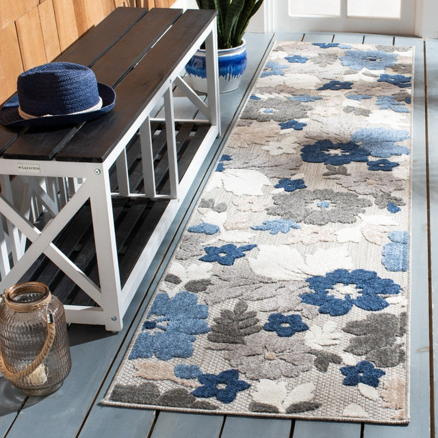 Safavieh Cabana Cbn308F Grey/Blue Rug.