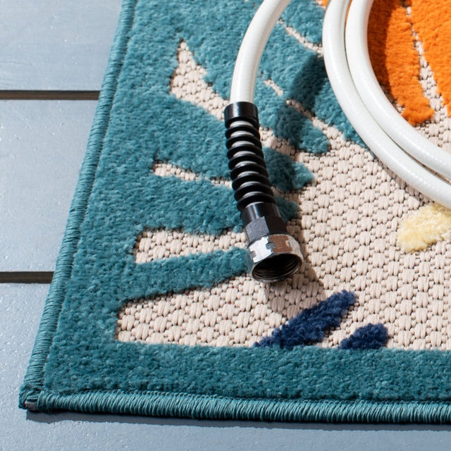 Safavieh Cabana Cbn356A Ivory/Blue Rug.