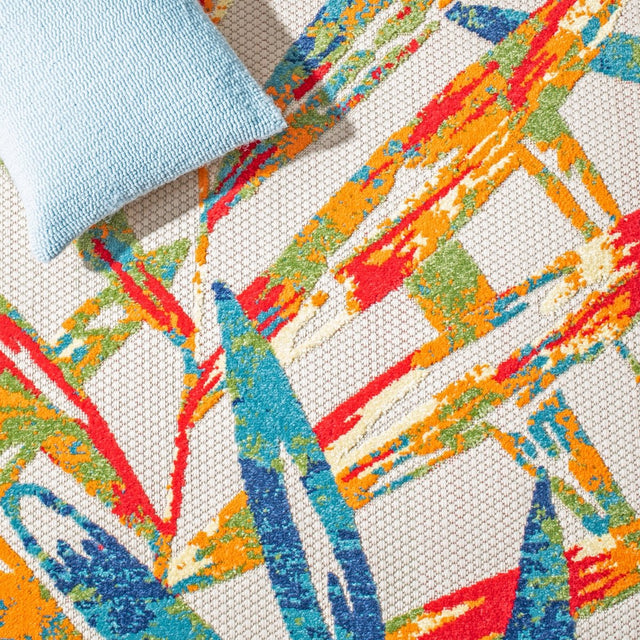 Safavieh Cabana Cbn368A Ivory/Navy Rug.