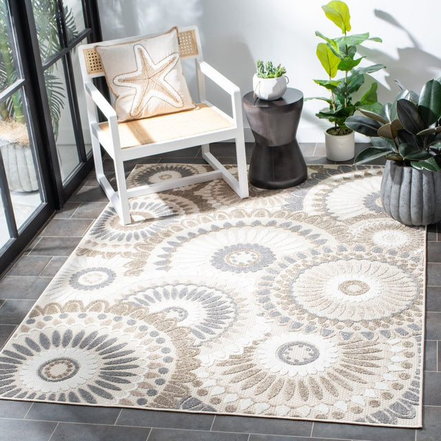 Safavieh Cabana Cbn382F Grey/Ivory Rugs.