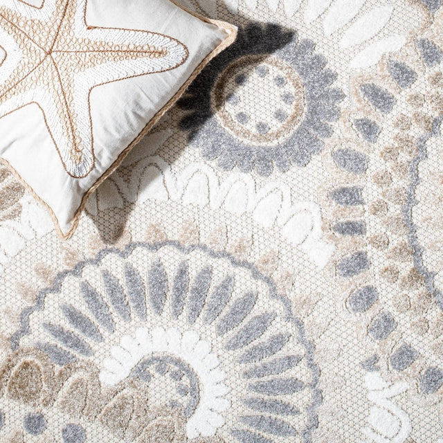 Safavieh Cabana Cbn382F Grey/Ivory Rugs.