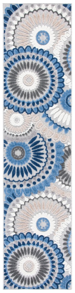 Safavieh Cabana Cbn382G Grey/Blue Rug.