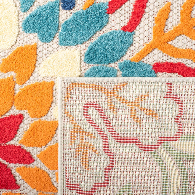 Safavieh Cabana Cbn391A Ivory/Orange Rug.