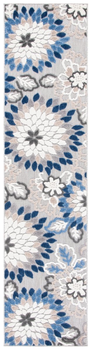 Safavieh Cabana Cbn391F Grey/Blue Rug.